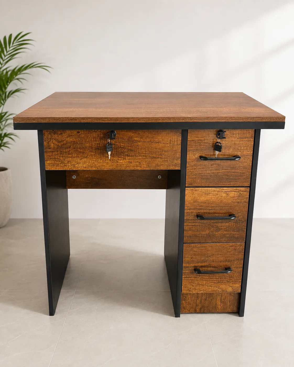 Organizer Desk with 4 Drawer Configuration