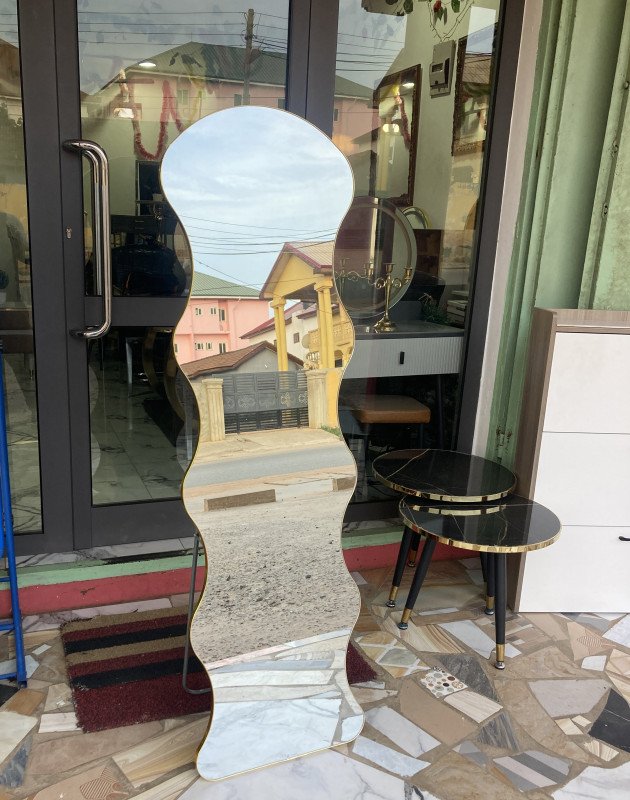 Wave Edge Full-Length Mirror gallery image