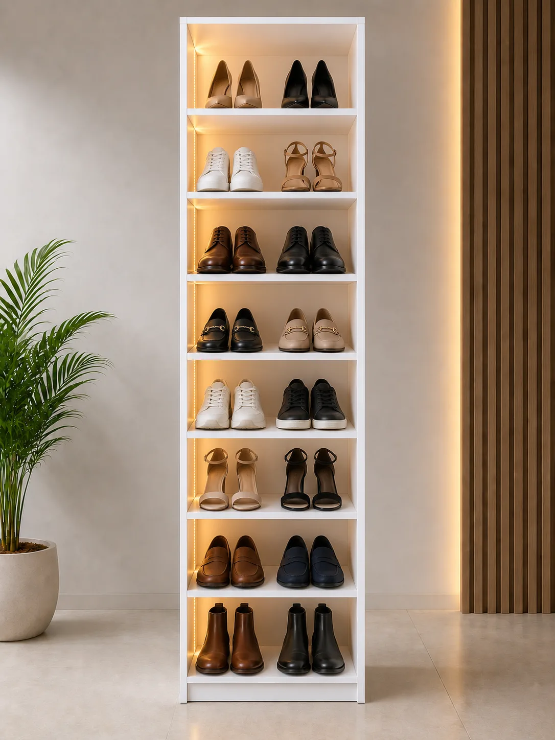 8-Tier LED Display Shelf